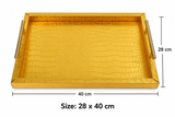 Golden Luxe Big Square Tray