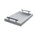 Silver Rectangular Serving Tray.