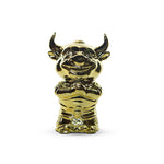 Small Gold Resin Bull Figurines 