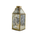 Small  Golden Metal Candle Lantern