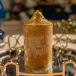 Small Golden Pillar Candle