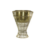 Small Golden Pot with Wired Basket Planter Set of 2