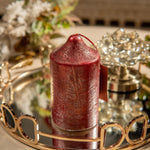 Small Red Pillar Candles