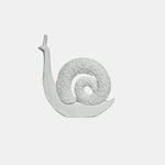 Small White Resin Snail Sculptures