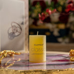 Small Yellow Pillar Candle 