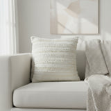 Soft Textured White Cushion Cover