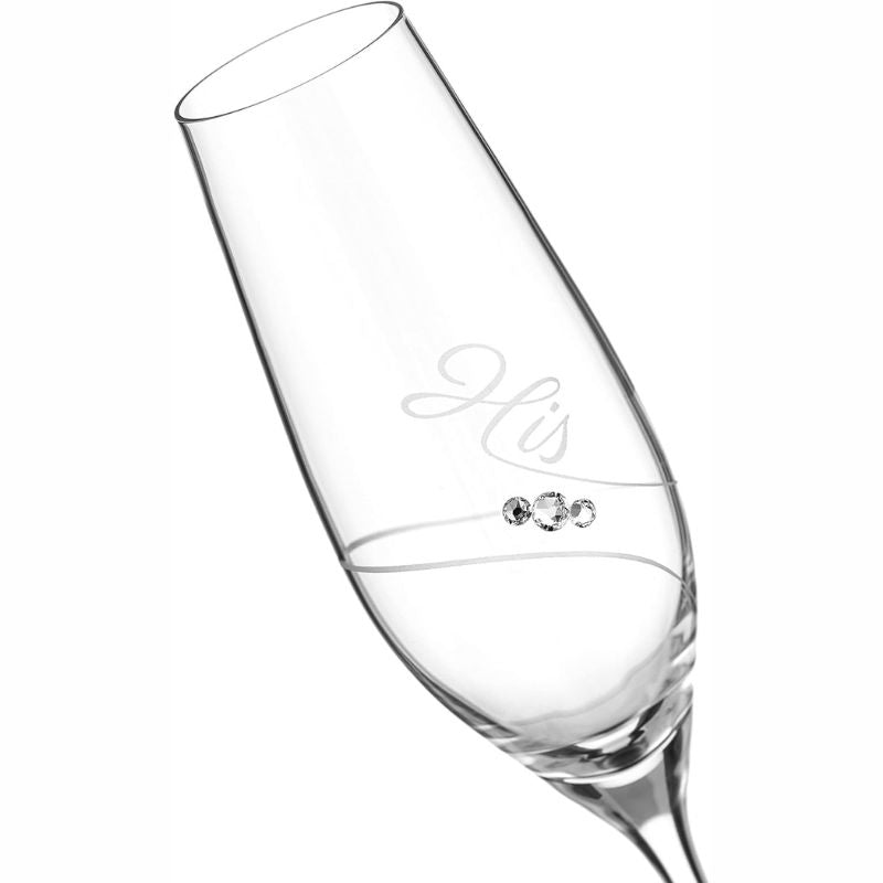 Swarovski Crystal Champagne Flutes.