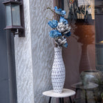 Tall White Nordic Ceramic Floor Vase—Modern Home Decoration