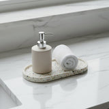 Terrazzo Oval Resin Tray