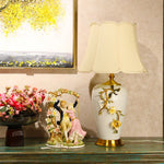 The Aluminum Gold Leaf Table Lamp