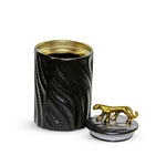 The Big Gold and Black Ceramic Tiger Jar