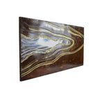 The Brown Rustic Metal Abstract Wall Art