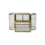 The Gold Glass Perfume Display Case.