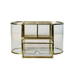 The Gold Glass Perfume Display Case