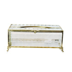 The Gold Glass Tissue Box.