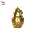 The Golden Adorable Cute Owl Figurine.