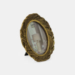 The Golden Leaf Oval Resin Photo Frame.