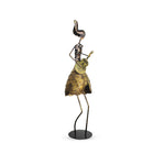 The Metal Hawaiian Musician Lady Table Decor.