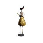 The Metal Hawaiian Musician Lady Table Decor