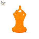 The Orange Sitting Yoga Posing Cat statue.