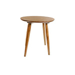 Round Wooden Table with Four Legs.