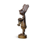 The Wood Figure Boy statue