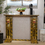 Tiger-Themed Console Table