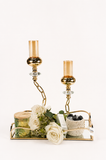 Elegant Gold Floral Candlelight Gift Set