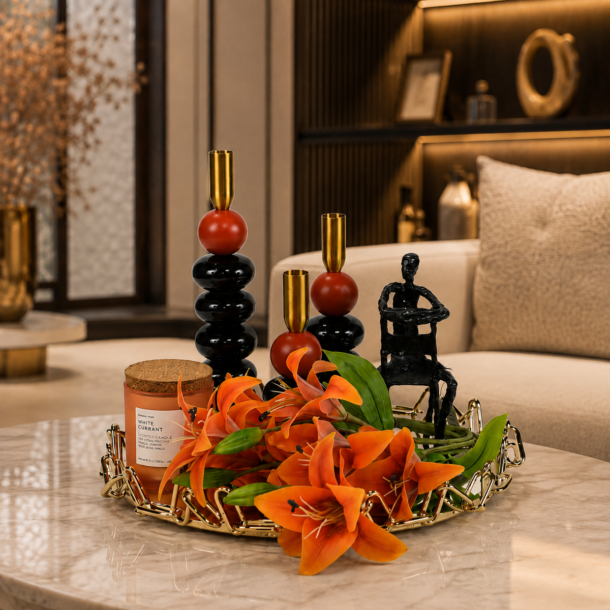 Golden Accent Luxury Decor Gift Set