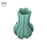 Turquoise 3D Pottery Ceramic Vase.