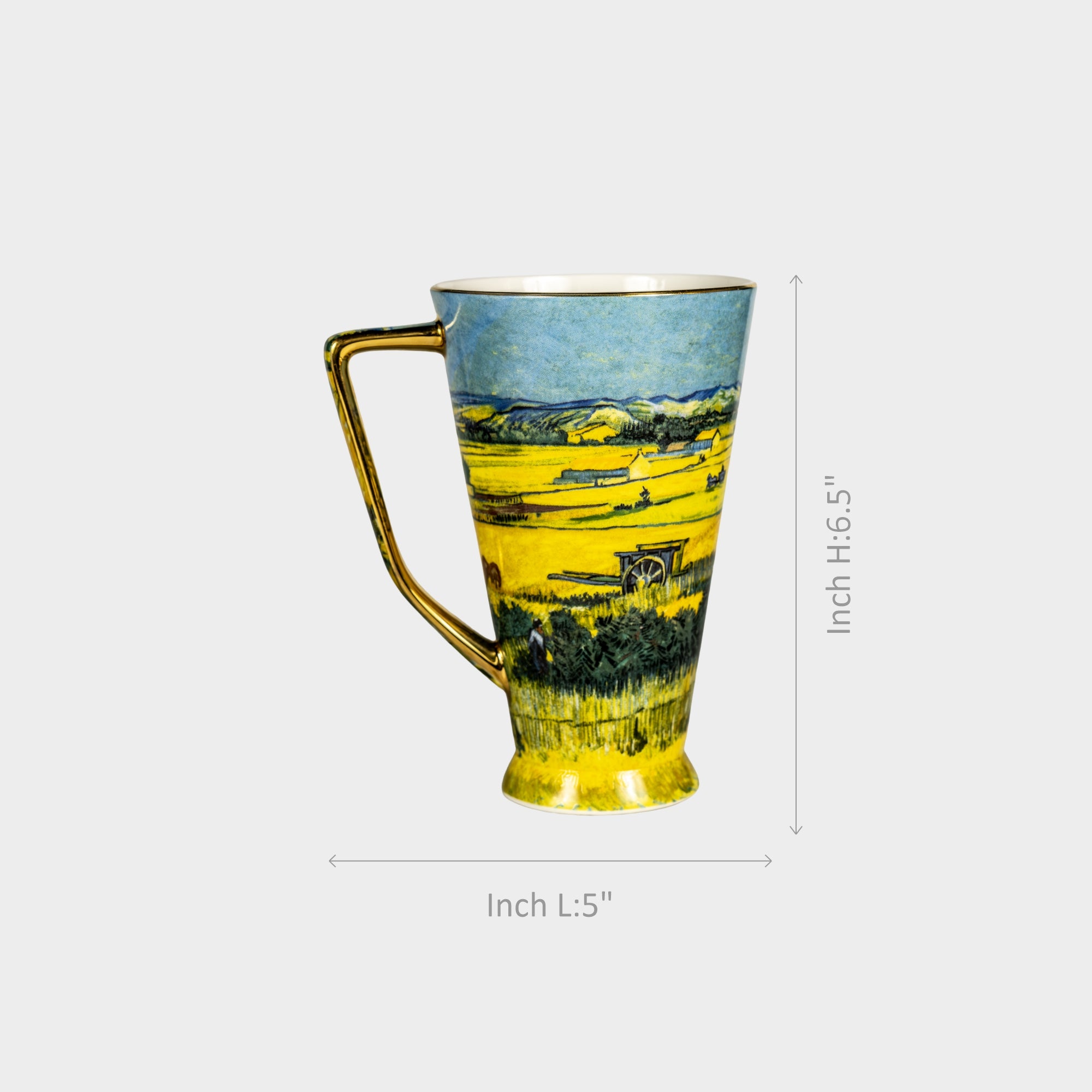 Van Gogh Inspired Field Porcelain Mug.