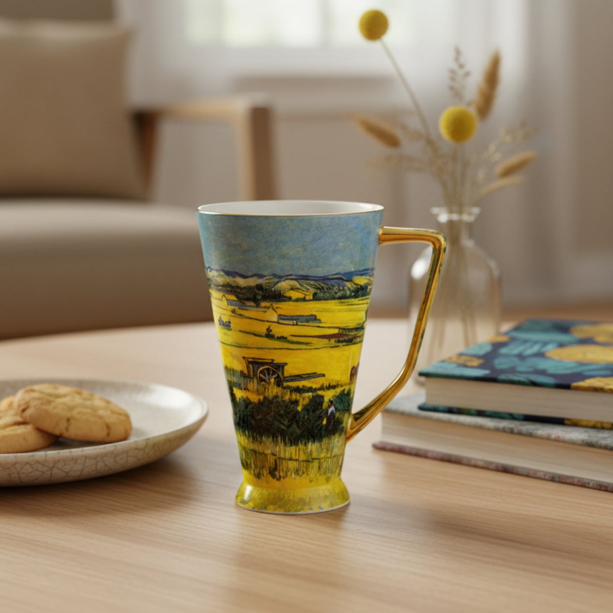 Van Gogh Inspired Field Porcelain Mug