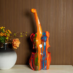  Vibrant Abstract Body-Shaped Guitar Sculpture