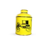 Vintage Car yellow ceramic Jar