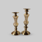 Vintage metal & Glass Candle Holder