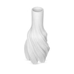 White 3D Azaz Ceramic Table Vase.