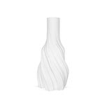 White 3D Azaz Ceramic Table Vase