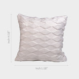 White Diamond Pattern Cushion Cover.