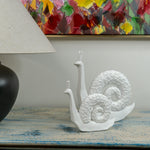 White Resin Snail Sculptures