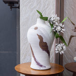 White and Brown Ceramic vase