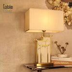 White and golden Table lamp