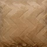Golden Chevron Soft Plush Cushion Cover