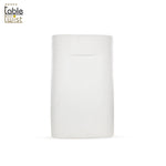 luxury with the White Luxe Infinity Ceramic Flower Vase