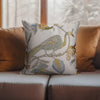 Cream Peacock Cushion Cover