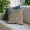 Grey Horse Head Embroidered Cushion