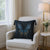 Black Cushion Cover with Butterfly Design