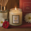 Deluxe Scented Jar Candle with LED Light