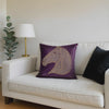 Purple Horse Head Cushion